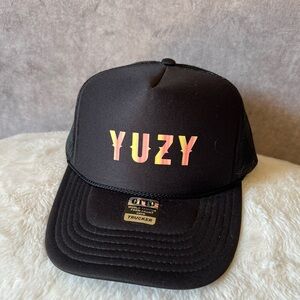 Black Trucker Hat with Colorful Logo